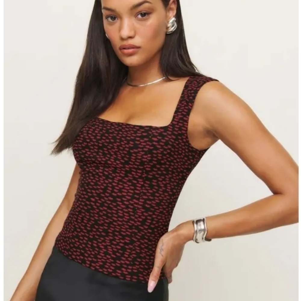 Reformation Diandra Top In French Kiss Size 2